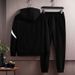 New Youth Sportswear Set, Men's Cardigan Hooded Sweatshirt, Trendy, Fashionable And Handsome Two-piece Set_desvips.com