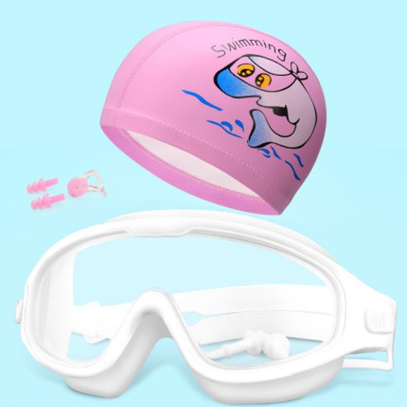 Children's Swimming Goggles Anti Fog Anti Ultraviolet Money Goggles Underwater High Definition Swimming Equipment 5031 Set_desvips.com