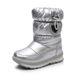 100% Cotton Snow Boots For Boys And Girls, Mid-Calf Wool Thickened Warm Large Size Cotton Shoes, Winter Boots_desvips.com