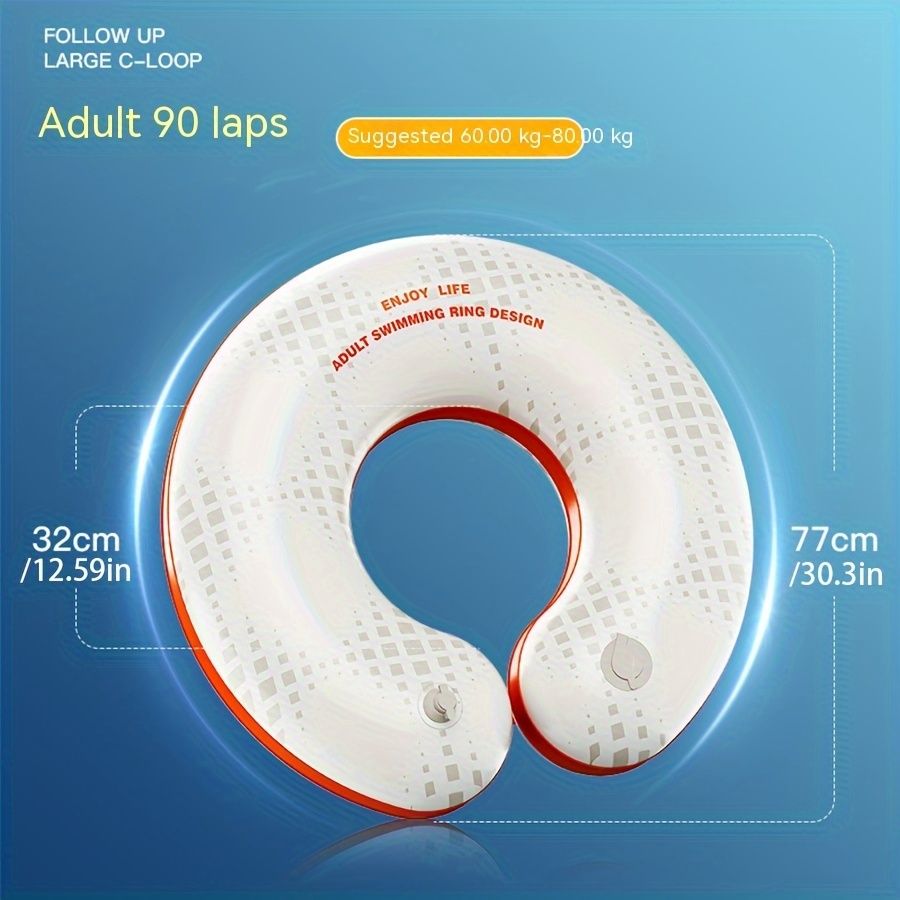 Durable And Wear-resistant Swimming Ring, Thickened Inflatable Swimming Ring, Beach Pool Swimming Training Supplies_desvips.com