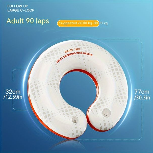 Durable And Wear-resistant Swimming Ring, Thickened Inflatable Swimming Ring, Beach Pool Swimming Training Supplies_desvips.com