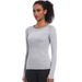 New Quick-Dry Sleeve Women's Sports Running Fitness Breathable Seamless One-Piece Long Yoga Top_desvips.com