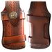 Knife, Fruit Knife, Tool, Universal Folding Knife With Sheath Made Of Cowhide, 49g, Hand-printed Surface_desvips.com