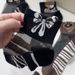 Stockings Short Versatile Breathable Spring Summer Cotton Sole Socks Durable Transparent Crystal Thin Cute Striped Bear_desvips.com