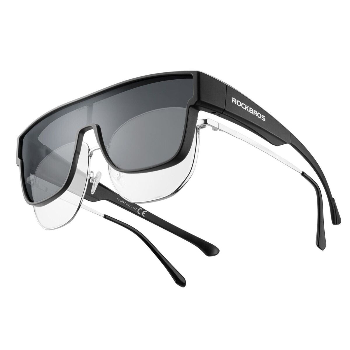 ROCKBROS Polarized Cycling Glasses For Over Prescription Glasses Unisex Sports Glasses_desvips.com