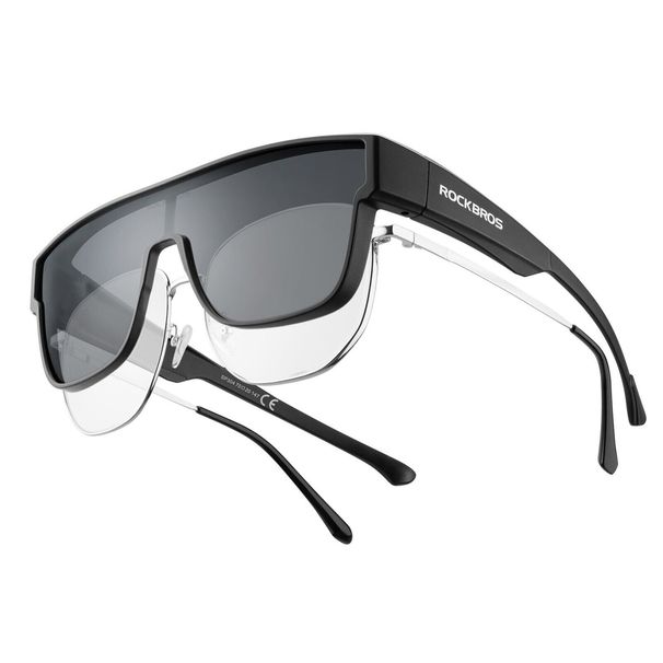 ROCKBROS Polarized Cycling Glasses For Over Prescription Glasses Unisex Sports Glasses_desvips.com