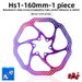 TOOPRE Bicycle 160/180 Mountain Bike Disc Colorful Hollow Ultra-light Six-Spoke Brake Rotor_desvips.com