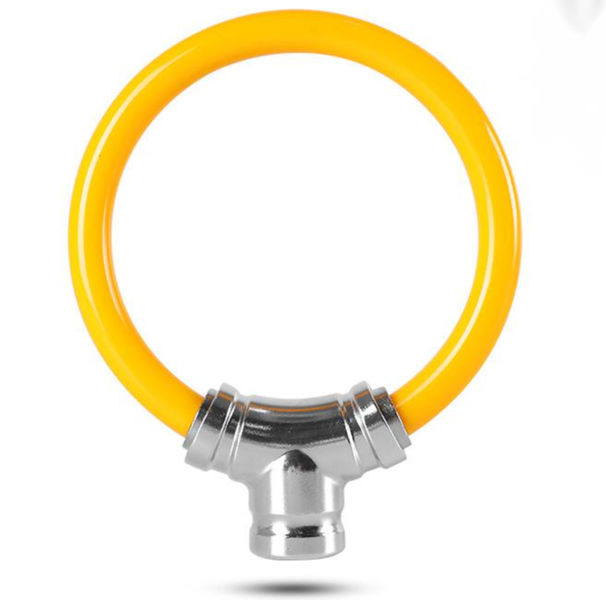 Bicycle mountain road thick steel cable alloy ring lock, electric bike, waterproof, shear resistant, anti-theft lock_desvips.com