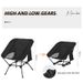 Square Structure Beach Fishing Stool, Convenient Four-Corner Camping Folding Chair, Lightweight Iron Tube Moon Chair_desvips.com