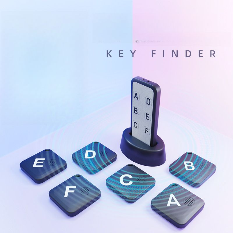 One-to-Six Indoor And Outdoor Wireless Bluetooth Finder Two-Way Alarm Smart Anti-Lost Device Locator_desvips.com