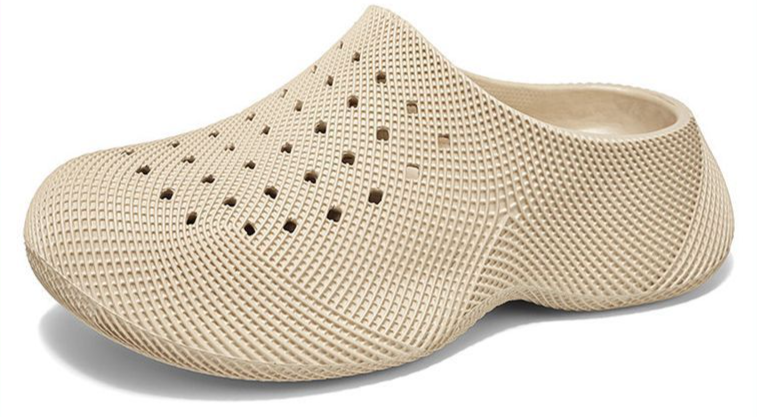 NewRockStarChoppa 3D Comfortable Closed-toe Slippers For Men, Summer Thick-soled Outdoor Beach Clogs_desvips.com