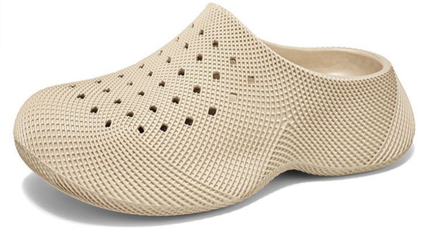 NewRockStarChoppa 3D Comfortable Closed-toe Slippers For Men, Summer Thick-soled Outdoor Beach Clogs_desvips.com