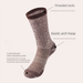 Merino Wool Thickened Warm Mid-Calf Non-Slip Odor-Resistant Terry Outdoor Sports Hiking Ski Socks_desvips.com