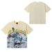 Brand Skull And Rose Print Casual Short-Sleeve T-Shirt, Same Style For Couples_desvips.com