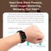 Smart Fitness Bracelet – Color Touchscreen, Heart Rate/SpO2 Monitor, Step Counter, Sleep Tracker & Call Alerts (IP68 Waterproof, Wireless Charging)_desvips.com