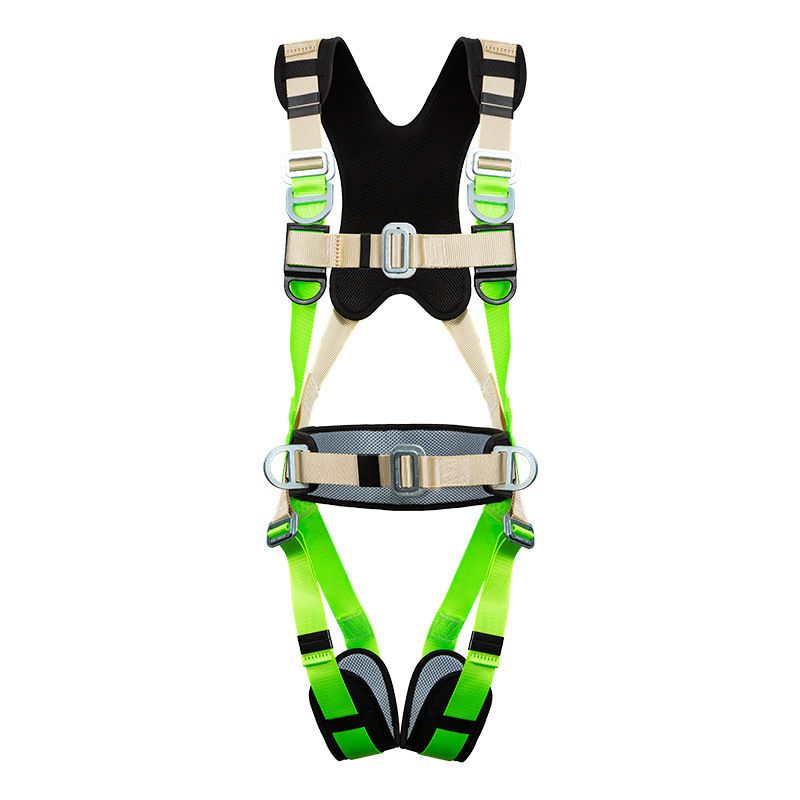 Outdoor Sports Equipment Anti-Fall Harness New National Standard Body Five-Point Safety Belt Buffer Bag Full Set_desvips.com