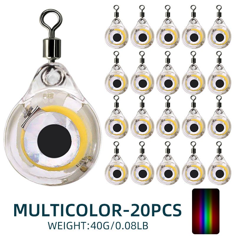 ShareShark 20Pcs/bag Mini LED Deep Sea Attracting Squid Luminous Lure Eye Fish Bait Light For Night Fishing_desvips.com