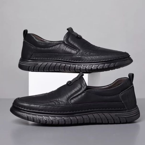 Loafers Leather For Casual Moccasins Breathable Sneakers Men Driving Shoes Comfort Flats_desvips.com