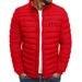 Autumn Winter New Solid Color Jacket Simple And Elegant Men's Cotton Coat_desvips.com