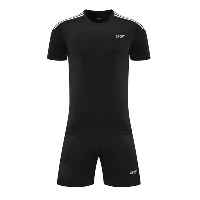 Men's Clothing training suit short-sleeved student sports football clothes printed summer new football suit suit men_desvips.com