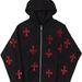 New Autumn Loose Top For Men Women With Star Rhinestones And Zipper Y2k Sweatshirt_desvips.com