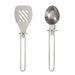 304 Stainless Steel Foldable Camping Utensil Set - Spatula Soup Ladle & Slotted Turner For Outdoor Cooking - Compact & Durable_desvips.com
