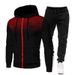 Men's & Women's Fleece-Lined Dot Print Zip-Up Hoodie Set - Casual Sportswear For Autumn & Winter (Multiple Colors & Sizes)_desvips.com