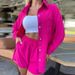 Women's Clothing long-sleeved shorts loose casual _desvips.com