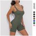 European And American Thread Seamless Yoga Breathable Quick-drying Fitness High Elastic Tight-fitting Sports One-piece_desvips.com