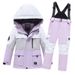 New Children's Boys Girls Workwear Jacket Pants Windproof Waterproof Snowboard Ski Suit Set_desvips.com