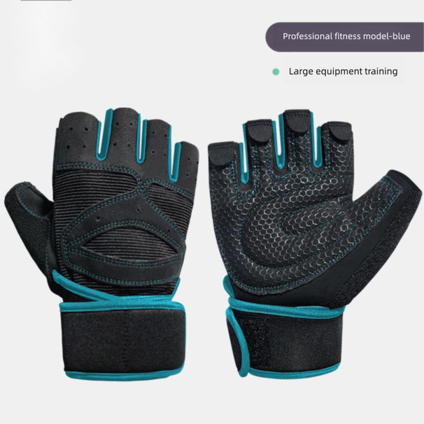 Fitness Gloves For Men And Women, Thickened Palm, Dumbbell, Barbell Equipment, Horizontal Bar, Non-Slip Sports Gloves,_desvips.com