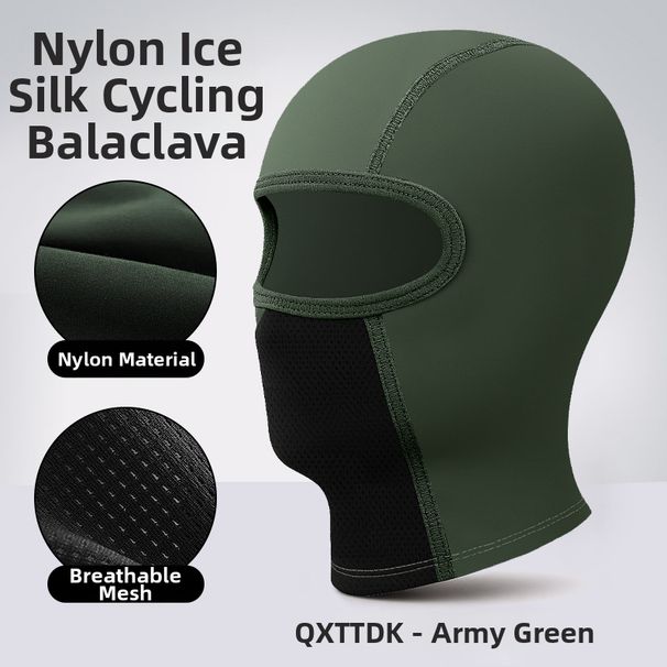 Summer Outdoor Cycling Sun Protection Full Face Mask High Elasticity Breathable UV Protection Ice Silk Face Mask For Motorcycle Helmet_desvips.com