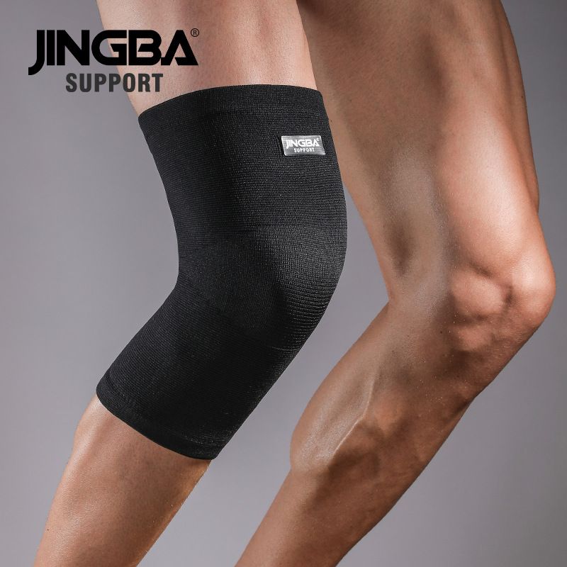 JINGBA Knee Brace For Running, Cycling, Hiking & Sports – Breathable Support For Basketball, Gym, Workout (Black, One Size Fits Most)_desvips.com