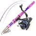 Direct Fishing Gear Set Carbon Fiber Lure Telescopic Travel Portable Casting Sea Rod Spinning Reel_desvips.com