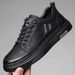 2024 Spring/Summer New Korean Edition Trendy Genuine Casual Board Soft Sole Sports Leather Shoes Men's_desvips.com