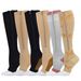 Soccer Socks Compression Zipper Socks Long Tube Sports Pressure Socks Intravenous Elastic Socks Zip Sox Socks_desvips.com