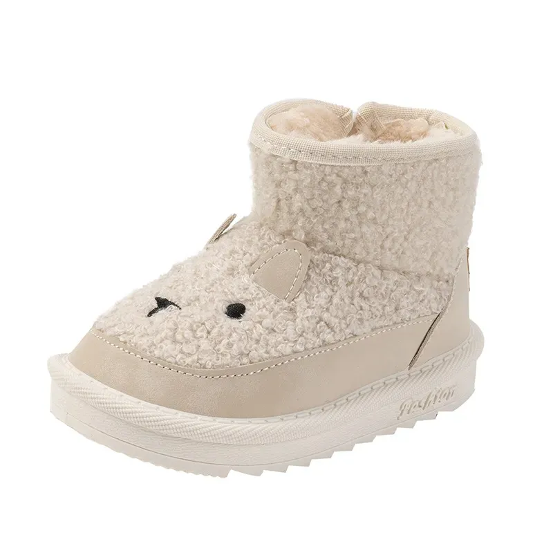Infant Snow For Children 2025 Cute Cartoon Little Toddler Plush Thick Warm Cotton Shoes Cutefeet Kids Winter Boots Sizes_desvips.com