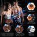 New 6-Pack Shaped Rechargeable Sticker EMS Pulse Intelligent Display Muscle Training Trainer Abdominal Device_desvips.com