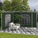 2 Paredes Laterales Para Carpa 295x195 Cm Con Ventana Enrollable Y Puerta Con Cremallera Para Carpa 3x3 M O 3x6 M Verde_desvips.com