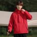Spring Autumn Couple's Windproof Waterproof Hooded Jacket, Popular Patchwork Water-Repellent Outdoor Jacket For Men And_desvips.com