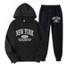 New Men's Hoodie Sweatshirt Fashion Printed Two-Piece Casual Sportswear Set For Men_desvips.com