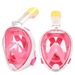Single tube full dry snorkeling mask for children diving mirror with large frame_desvips.com