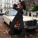 Women's Clothing Spring New Style Temperament Sexy Suit Collar Top Casual Straight Pants Satin Two piece Set_desvips.com