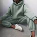 Women's Clothing sweatshirt set solid color casual fashion sports trousers two piece drop shipping_desvips.com