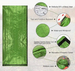 Portable Emergency Drawstring Closure, Suitable Spring Autumn, Single-person, Windproof, Warm, With PE Aluminum Film,_desvips.com