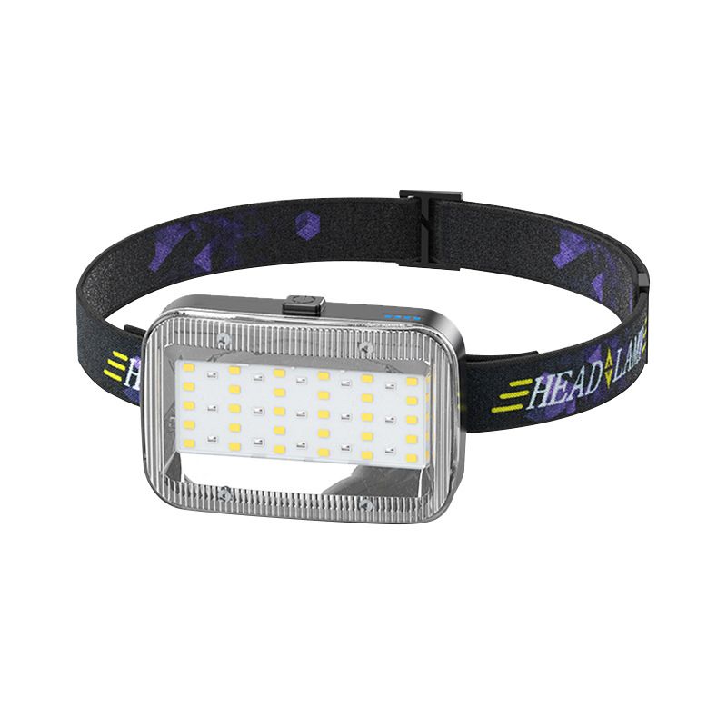 Cross-border Multifunctional Outdoor LED Mining Lamp Red Light Rechargeable Head-mounted Flashlight Fishing Headlamp_desvips.com