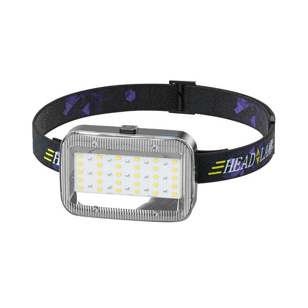 Cross-border Multifunctional Outdoor LED Mining Lamp Red Light Rechargeable Head-mounted Flashlight Fishing Headlamp_desvips.com