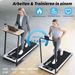 4 In 1 Faltbares Laufband Schreibtisch Leiser Home Office Fitnessläufer Mit Neigungsverstellung Für Zuhause Und Büro_desvips.com