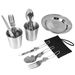 Outdoor Products Outdoor Cookware 2-3 People Camping Pot Set Folding Set Pot Teapot Combination_desvips.com