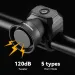 New Bicycle Horn Mountain Bike USB Charging Waterproof Electronic Bike Bell Riding Equipment Children's Scooter Accessories_desvips.com